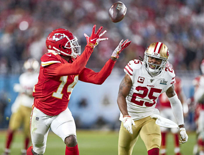 THE OTHER ONE THAT GOT AWAY Sherman (25) suffered his second Super Bowl defeat last February, then was among the many San Francisco stars who missed the majority of 2020 due to injury.